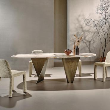 Birkey marble living room table