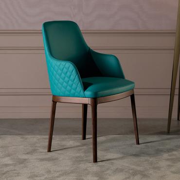 Cleo modern leather armchair