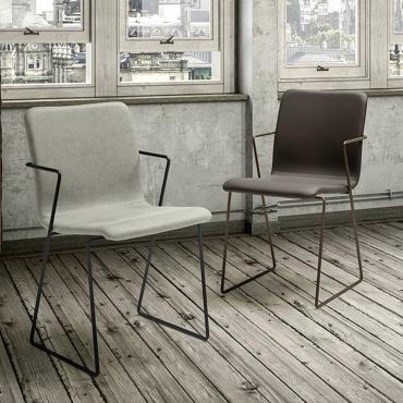Bell upholstered design chair