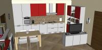 Open Space 3D Design - kitchen environment
