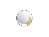 Circe mirror by Cantori with round painted, metallic or patinated tubular steel frame