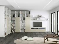 Almond d.45,6 wall modular bookcase