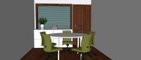 Office 3D Design - view small meeting room