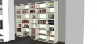 Progettazione 3D Soggiorno/Salotto - dettaglio libreria