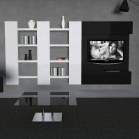 Example of layout with Plan floating shelves