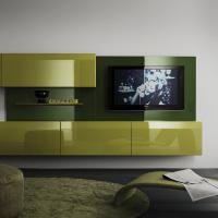TV Stand Panel with Tech drop down Wall Unit 