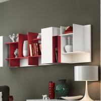 Plan Box metal compartment (colour not available) matched with the panels with shelves Plan Tetris