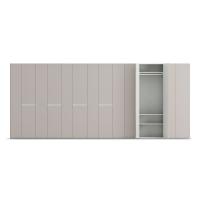 Focus hinged wardrobe with inside finish in colonial or gympsum textured melamine
