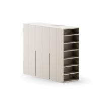 Wide end side bookcase is compatible with all hinged door wardrobes