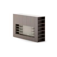 Wide end side bookcase is highly customisable for measurements and finishes