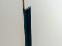 Detail of the partial recess grip in night blue matt lacquer - picture sent by a client