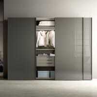 Reflexion fitted wardrobe with 3 glass doors