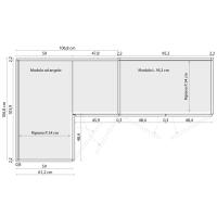 Corner element for Wide collection hinged wardrobes 