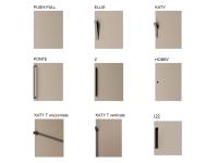 Available handles for Wide element with fixed door - Focus door
