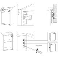 Assembling Instructions - Wide bathroom wall unit with hinged door