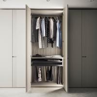 Player internal equipment for walk-in closet - hanging drawers with tray and pull-out trouser rack