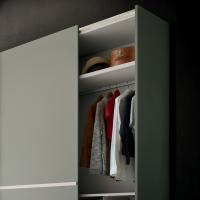 Internal equipment for Wide hinged wardrobe - rod for hanging clothes placed parallel in cm 61,2 deep wardrobes
