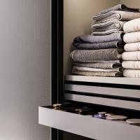 Internal equipment for Wide sliding wardrobe - pull-out trays in the two different heights