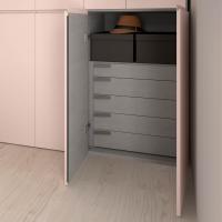 Interior fittings for Wide hinged wardrobe - drawers with Ellie handle