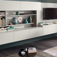 Plan cabinet with 2 hinged doors and push-pull opening system