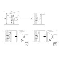 Plan cabinet - wall fastening brackets