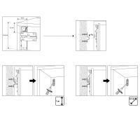 Plan drop down door cabinet - brackets for wall fastening