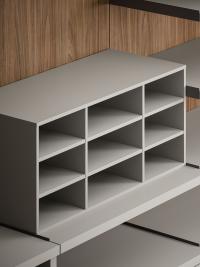 Shirt cubby unit (cm d.40) with n.9 open compartments