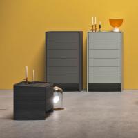 Amandla set of bedroom storage units: high chest and bedside table