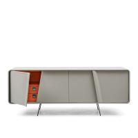 Alias design sideboard with tilted doors with a 70's style