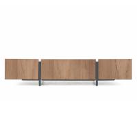 Arrow 2 colours modern sideboard with 2 baskets and 1 drop down door