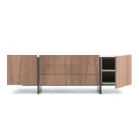 Arrow two-tone modern sideboard, with central drawers