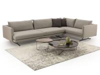 Sectional sofa Jude corner version with one side seat depth 110 cm and the other 90 cm depth