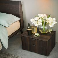 Layton bedside table with wooden structure