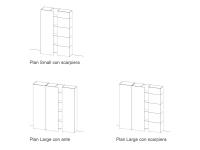 Plan 37 hallway cabinet with shoe rack and coat hooks - Models