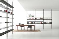 Several finishes available for Betis modular shelving system