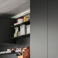 Wide shelf made of metal, available with a depht of 23 cm