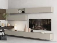 Plan living room push-pull drawers with single integrated top