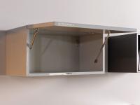 Transom wall unit in glossy lacquered with oledynamic pistons 
