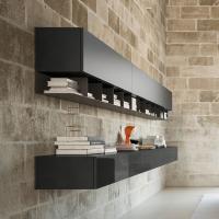 Plan wall cabinet with vasistas flip up opening, perfect for high positions