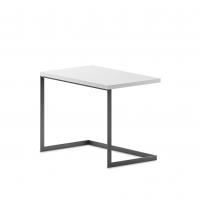Wide desk with metal base
