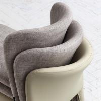 Claire upholstered and cover removable chair - detail of the backrest