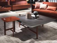 Composition of Jarno modern round coffee tables with scandinavian style