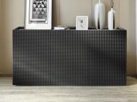 Fado design sideoard with 3d pattern on the fronts and sides, also available with 2 or 4 doors