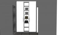 3D Bedroom Project - closed wardrobe with shoe racks
