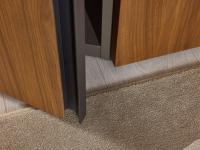 Utah Pacific door groove, available in two versions and different metal finishes