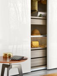 Utah wardrobe can be fitted internally with different practical and functional elements
