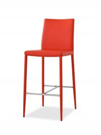 Bar stool Akira 2.0 in the version entierly covered in leather