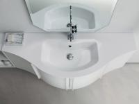 Atlantic curved vanity unit terminal on both sides of an Atlantic Curved base unit, option available from configurator 