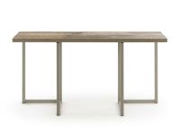 Fold console table with legs in Grisou metal and Morera melamine top