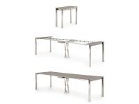 Extendable console table with telescopic aluminium mechanism
